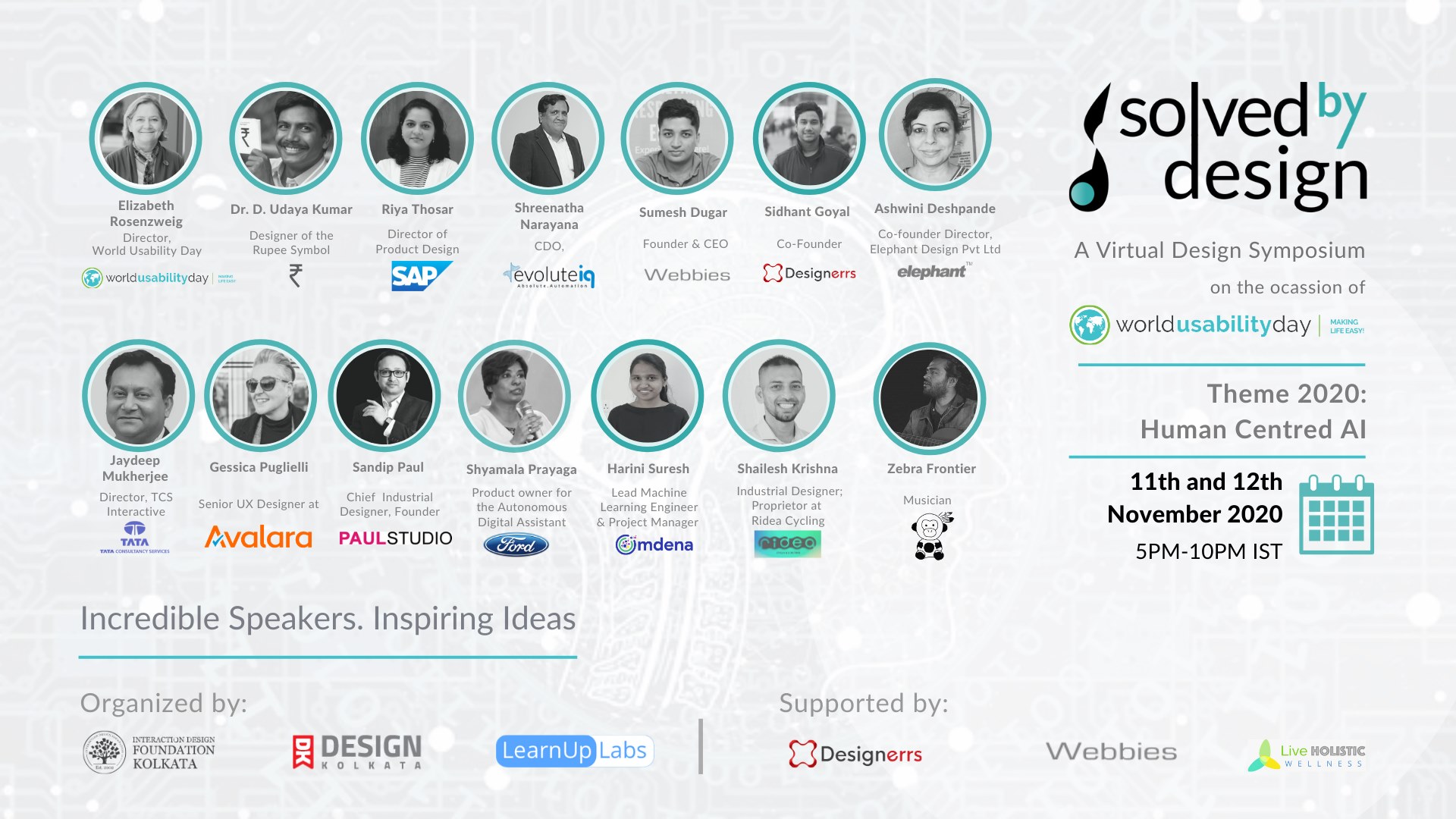 Solved By Design: A Virtual Design Symposium Solved By Design | World Usability Day 2020